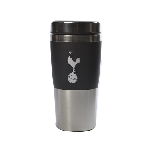 Tottenham Black & Silver Travel Mug