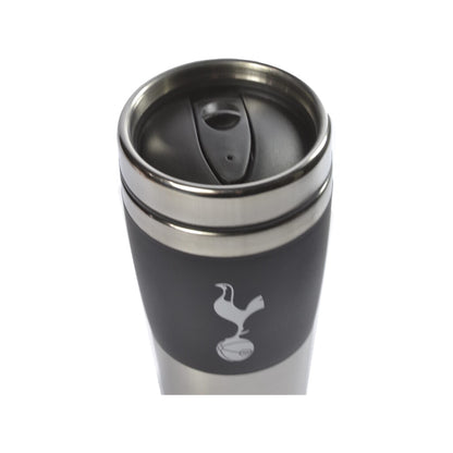 Tottenham Black & Silver Travel Mug