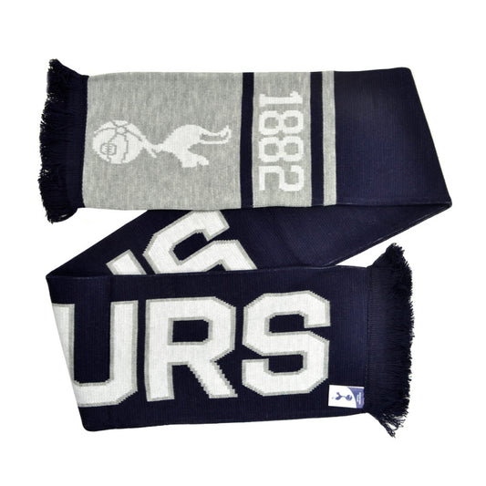 Tottenham Nero Navy & Grey Scarf