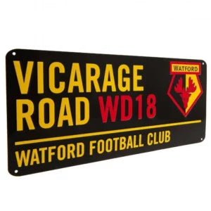 Panneau de rue Watford Vicarage Road